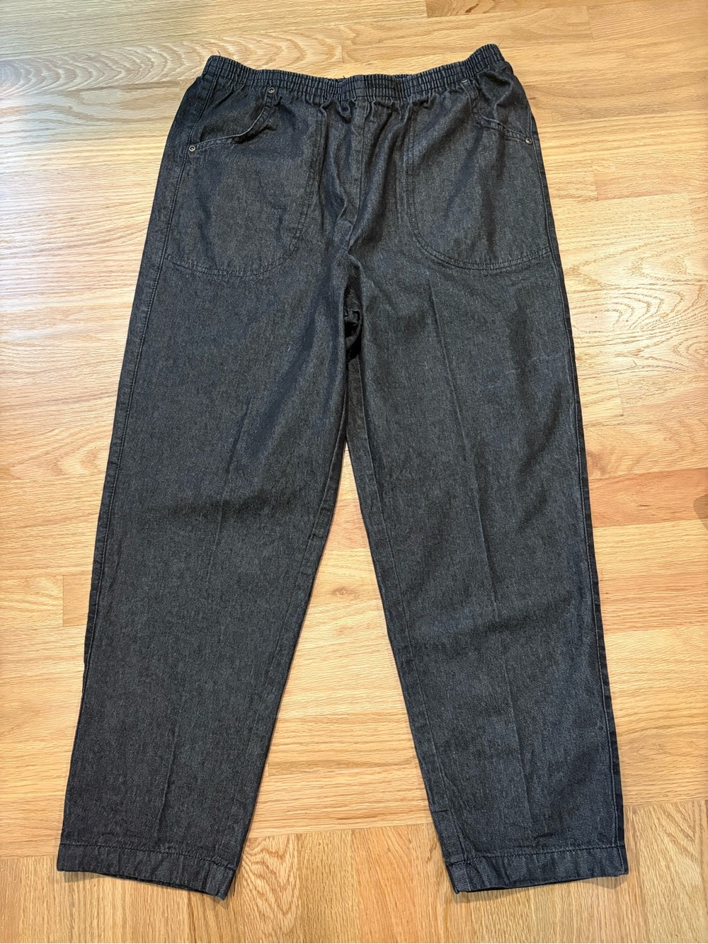 Vintage American Sweetheart 100% Cotton Pull-on Darkwash Denim Pant
